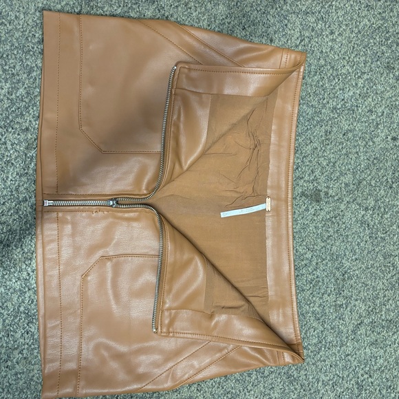 Free People Vegan Leather Mini Skirt - Picture 3 of 5
